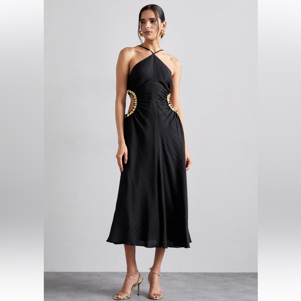 Cult Gaia Silvia Dress Black/Gold